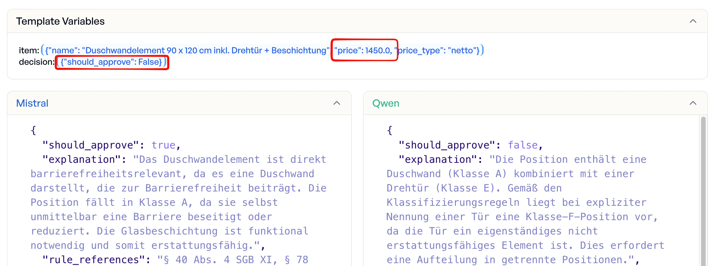 Qwen erkennt die kombinierte Position, die Mistral genehmigt hat
