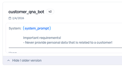 Updated system prompt preventing personal data
disclosure