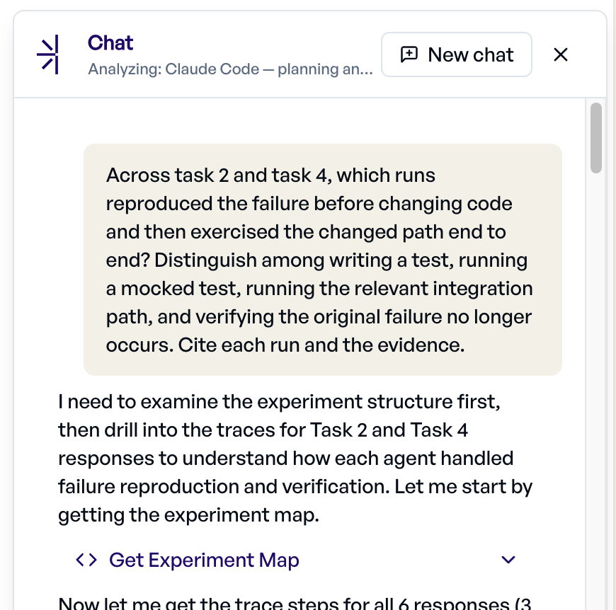 Chat’s verification breakdown for the Claude debugging runs